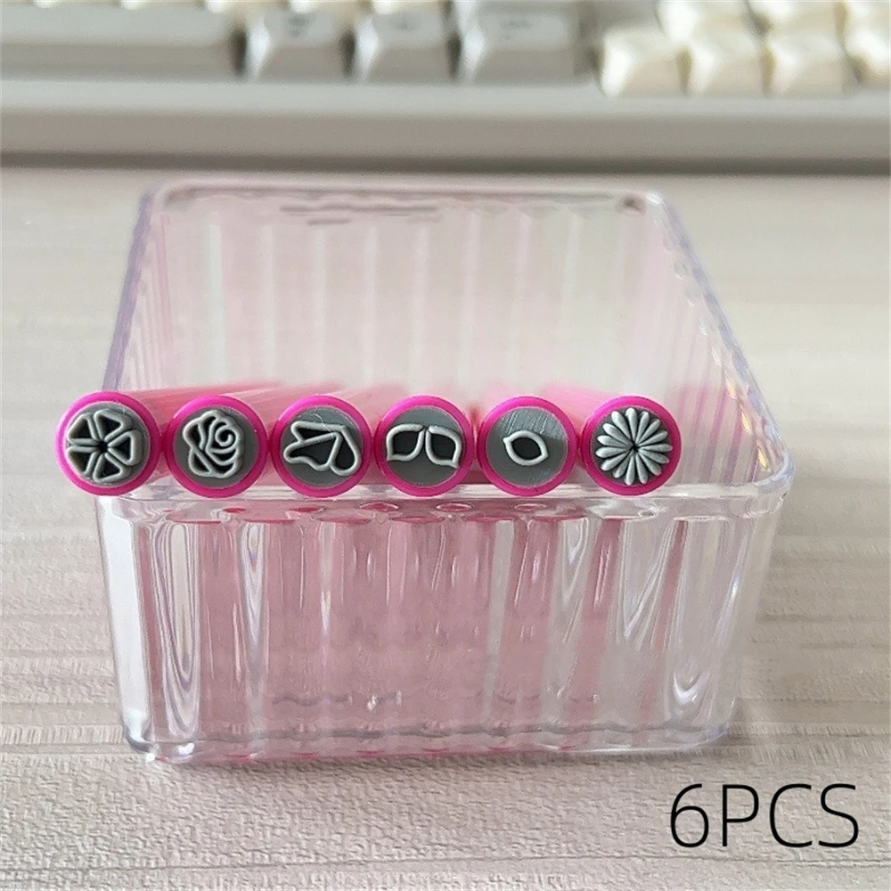 10/6/4 pçs/set rosa caneta carimbo da arte do prego profissional manicure prego graffiti arte ornamento ferramenta feminino diy arte do prego selo caneta