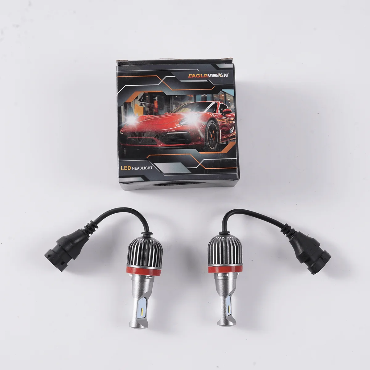 

Авиационный алюминиевый сплав, ближние фары, противотуманные фары, 6 чипов CSP-LED 6000K EV10 H8/H9/H11 для автомобильных фар в сборе, автозапчасти