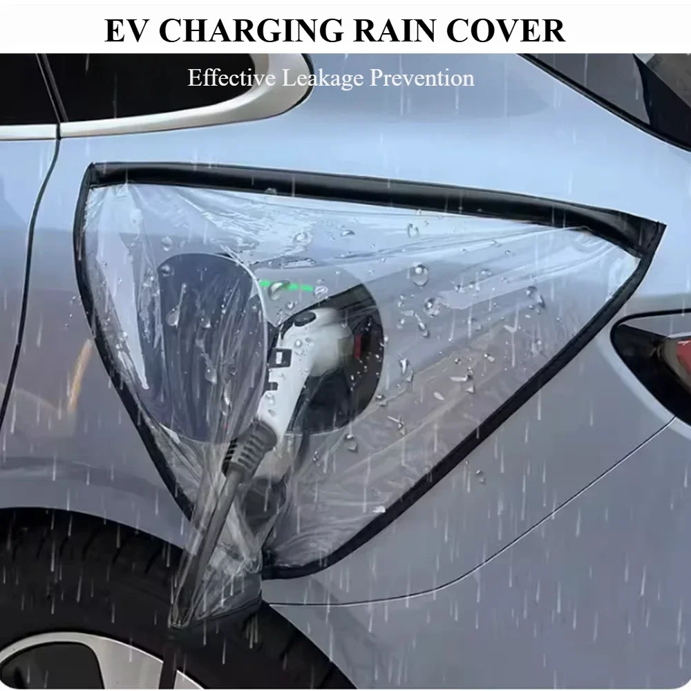 For Tesla Model 3 Y Electric Vehicle Charger Port Rainproof Dustproof Cover Outdoor Protection Covers Sedan SUV Car Accessories