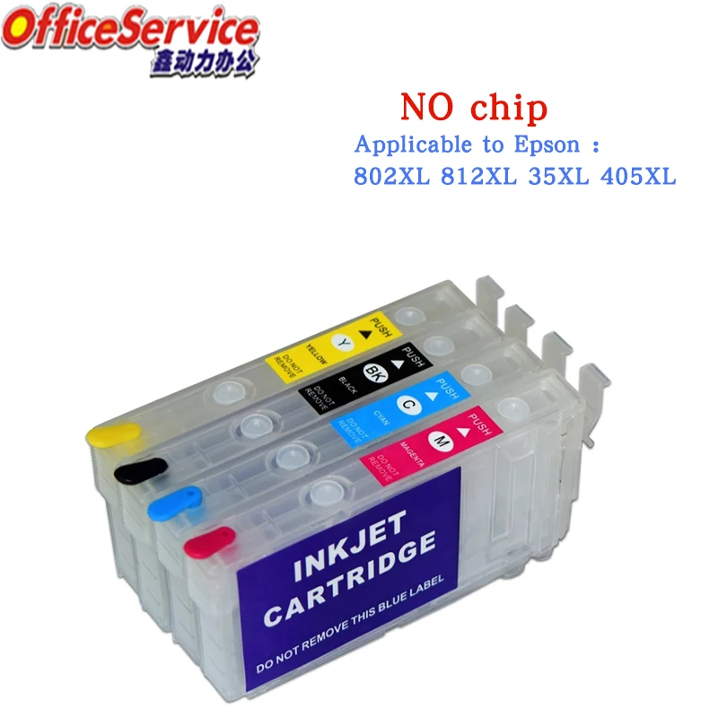 405XL 802XL 812XL 35XL Refillable Ink Cartridge for Epson WF-4825 WF-4830 WF-7830DTWF WF-3820DWF WF-3825DWF WF-4820DWF ,NO Chip