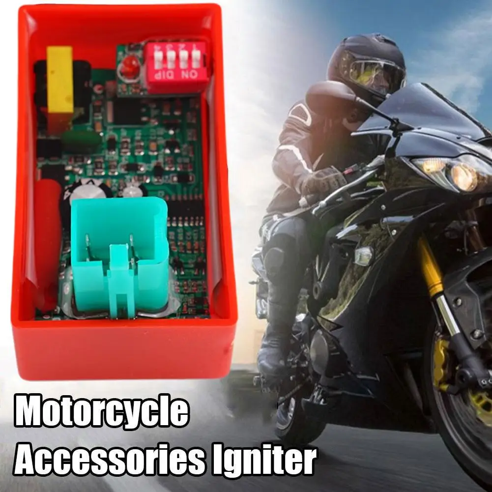 4Pin AC CDI Box With DIP Switch Motorcycle Lgnition Speed Limit4000-12000 For WAVE100 Racing YX140 Competitive Racing