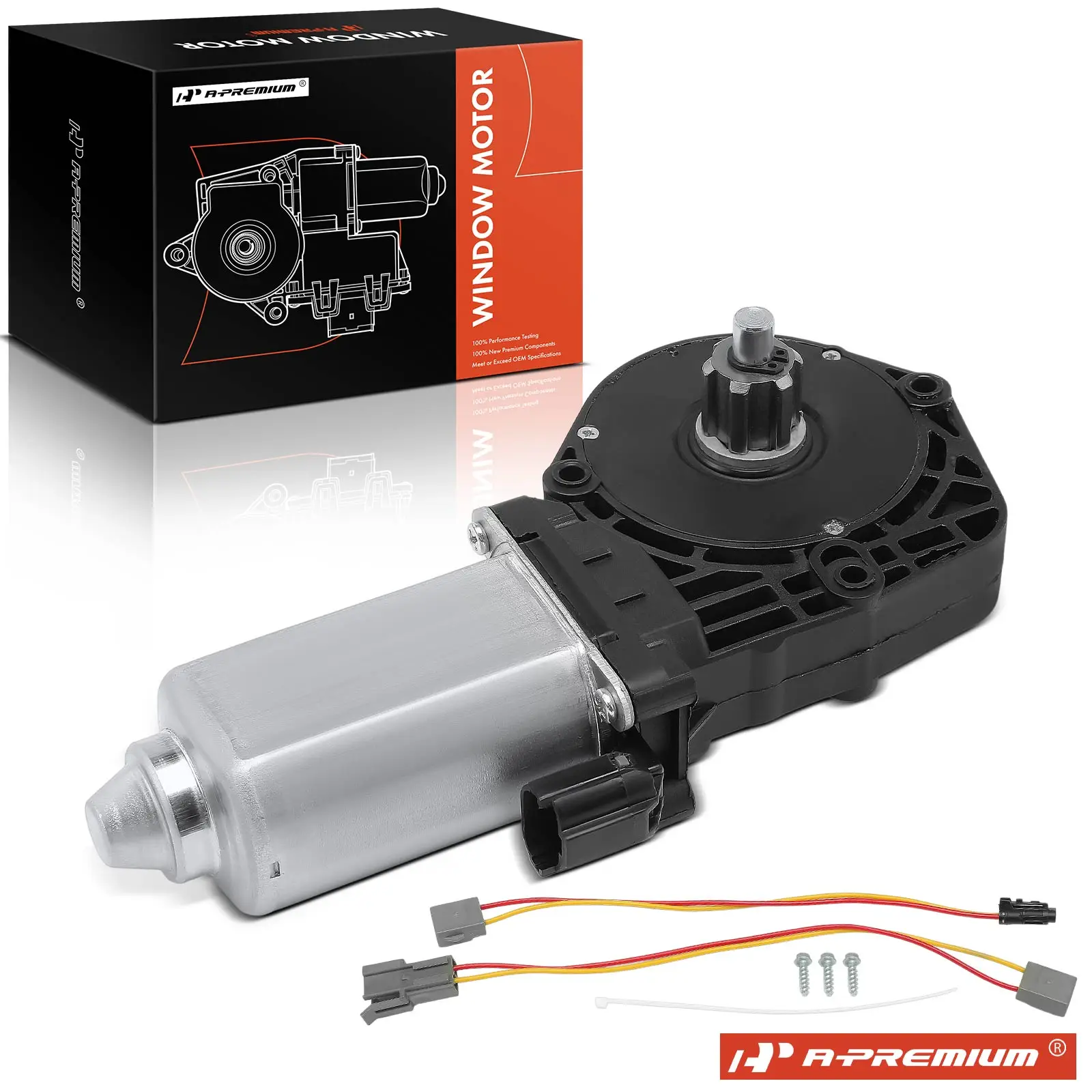 A-Premium Front Right Passenger Side Window Lift Motor for Ford E-150 2002-2013 E-250 2003-2013 E-150 Econoline E-350 Super Duty