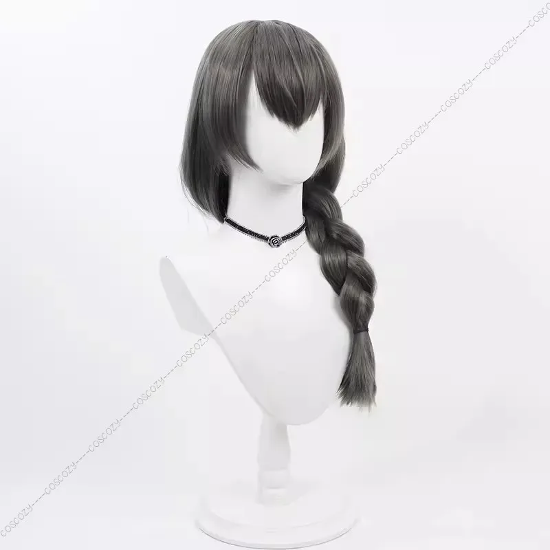 NIKKE The Goddess of Victory Mary Cosplay Wig Grey Braid Wigs 60cm Party Hair Wigs