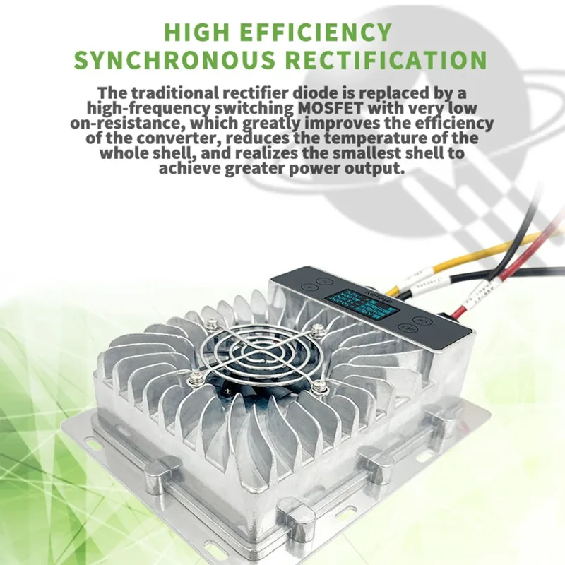 10~30V/24~85V Output Real-time200W-600W Step-Up/Down MPPT  Tracking 17-55v Solar Intelligent temperature Recharging Controller