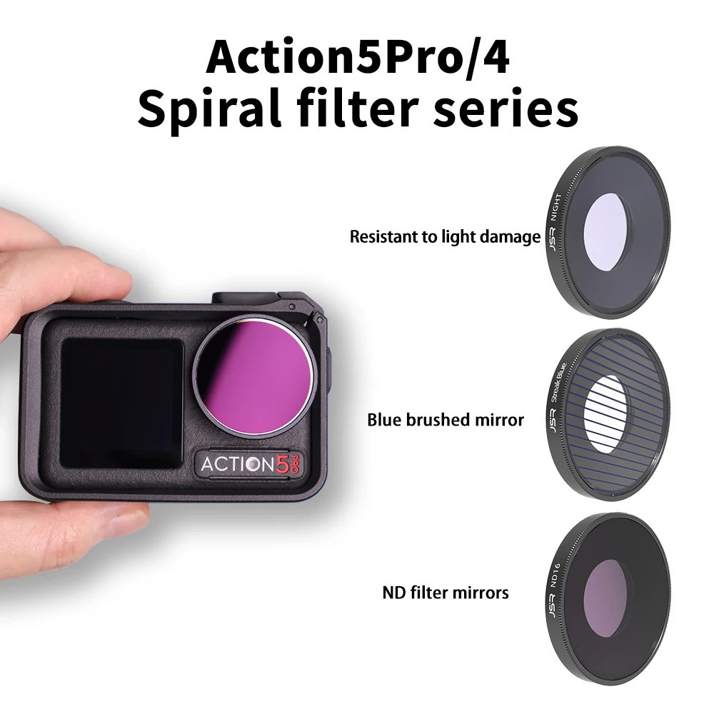 Suitable for DJI Lingmou Action5Pro/4/3 filter UV protection CPL polarizer ND dimming star thread version