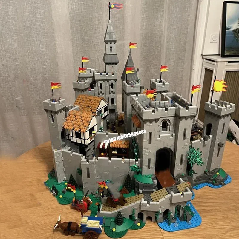 

Новинка, 12988 шт., Moc, европейские средневековые уличные рыцари, замок, модель здания, сделай сам, креативные идеи, детские игрушки, подарки на день рождения, блоки