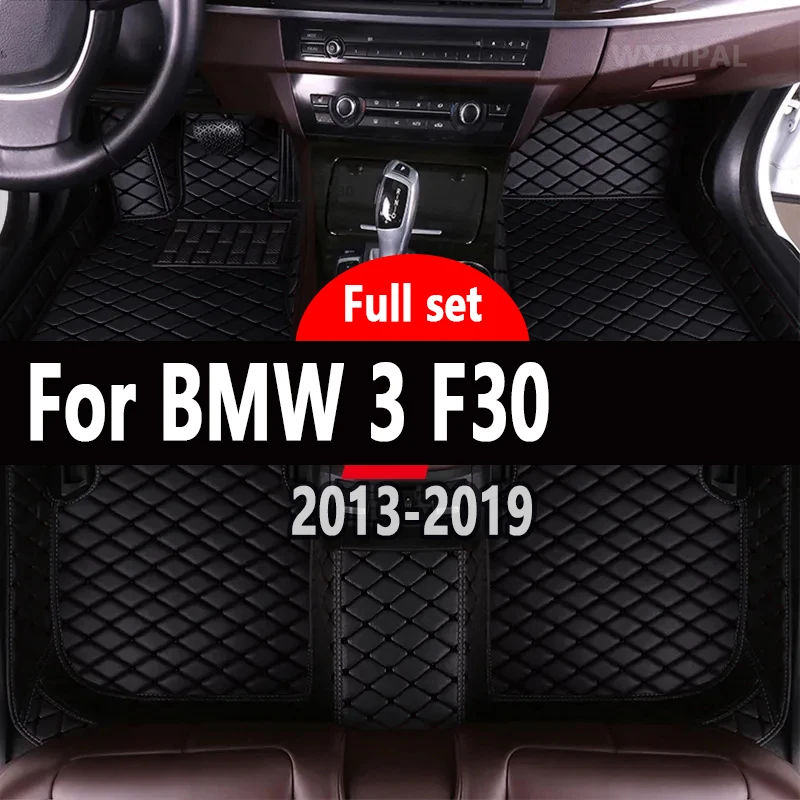 Car Floor Mats For BMW 3 F30 325i 330i 320i 318i Five Doors 2013 2014 15 16 17 18 19 Foot Pads Carpet Cover Interior Accessories