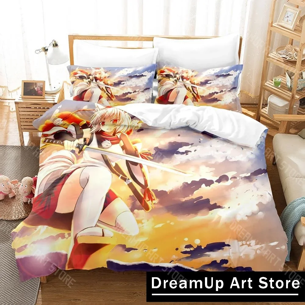 

2024 Inubashiri Momiji Touhou Bedding Set Single Twin Full Queen King Size Bed Set Adult Kid Bedroom Duvetcover Sets Anime Gilrs