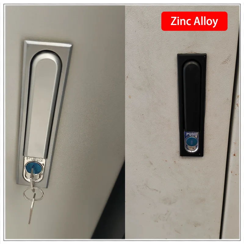 Industrial Zinc Alloy Flat Plate Lock Distribution Box for Automation Switchgear Anti-Theft Electrical Box