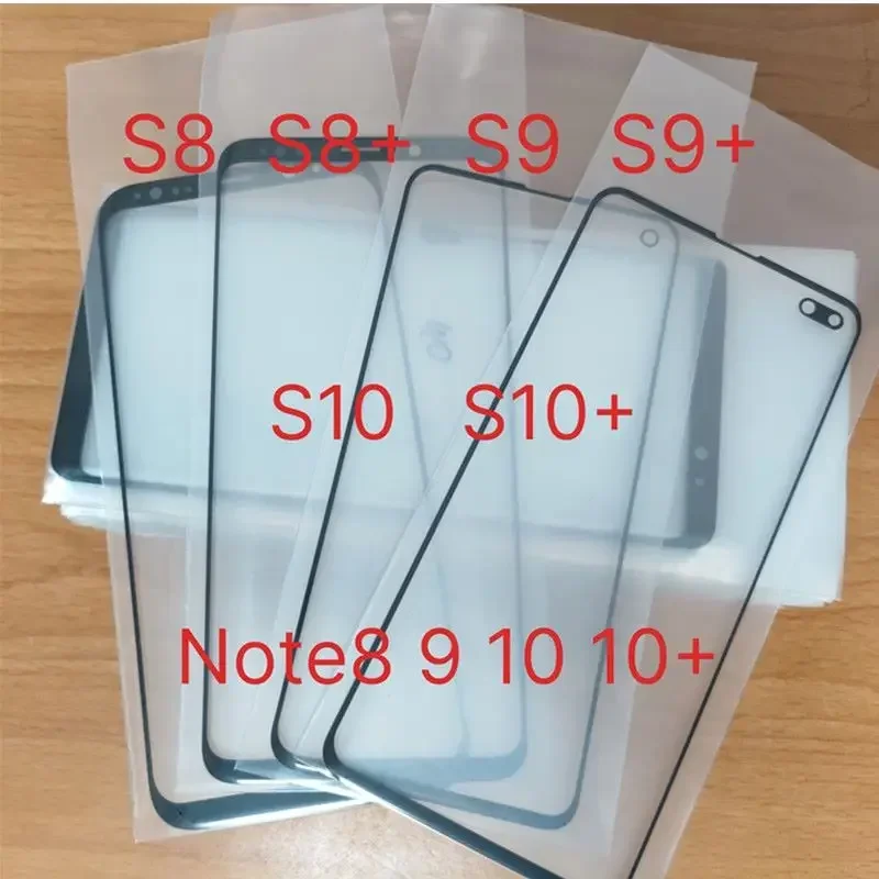 Replace Parts With OCA Touch Screen LCD Front Outer Glass Lens For Samsung Galaxy S8 S9 Plus S10 S10+ Note 8 9 10