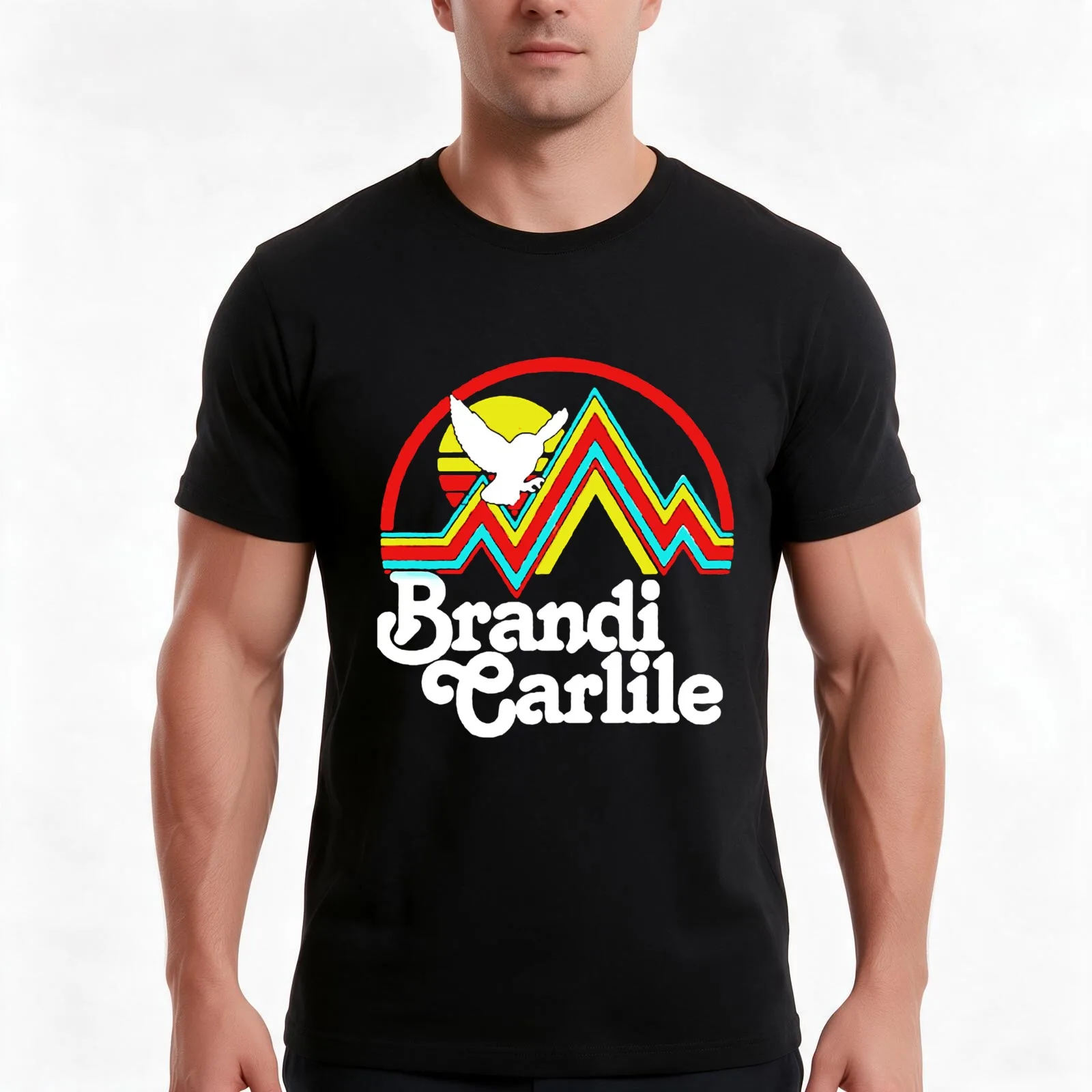 Brandi carlile best music T-Shirt, Summer Casual Cotton Tee, Oversized Streetwear Tops, Vintage Graphic Print, Unisex Men Women