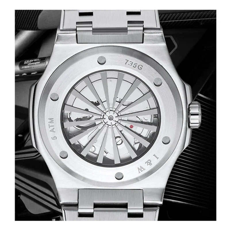 FOR Carnival Brand High-end I&W Series Luxury Imported Movement Mechanical Watch for Men Stainless steel Mens Watches