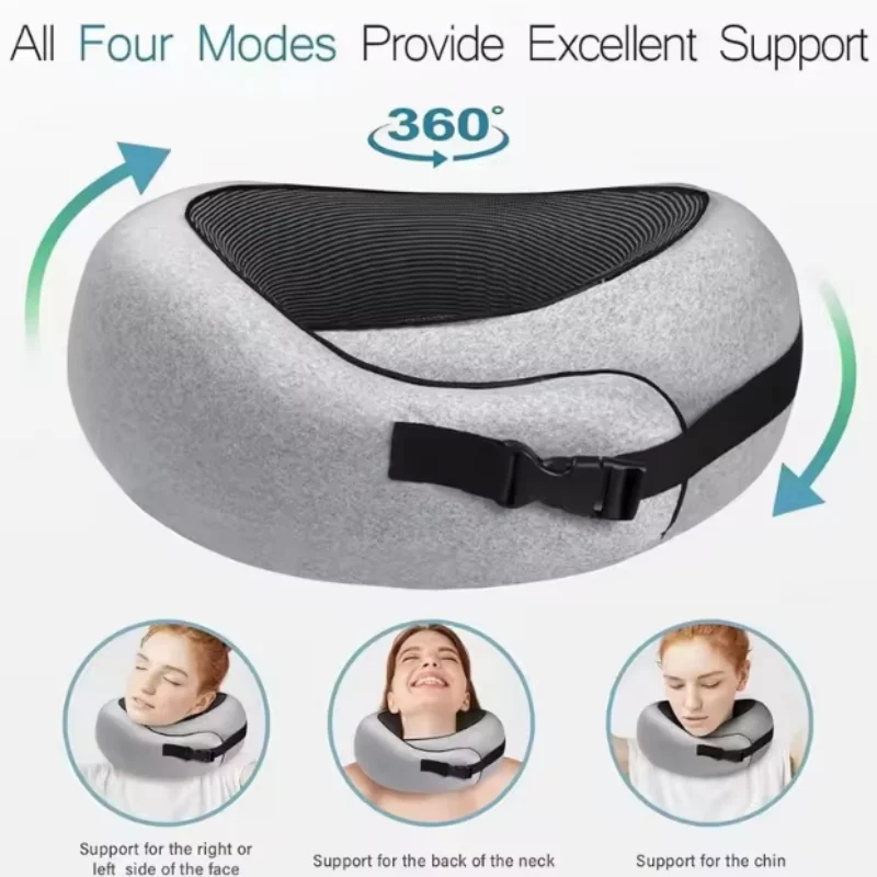 

Дорожная подушка для шеи в самолете, шейный позвонок, портативная подушка для полуденного перерыва, U-образная подушка с сумкой для хранения, дорожная поставка