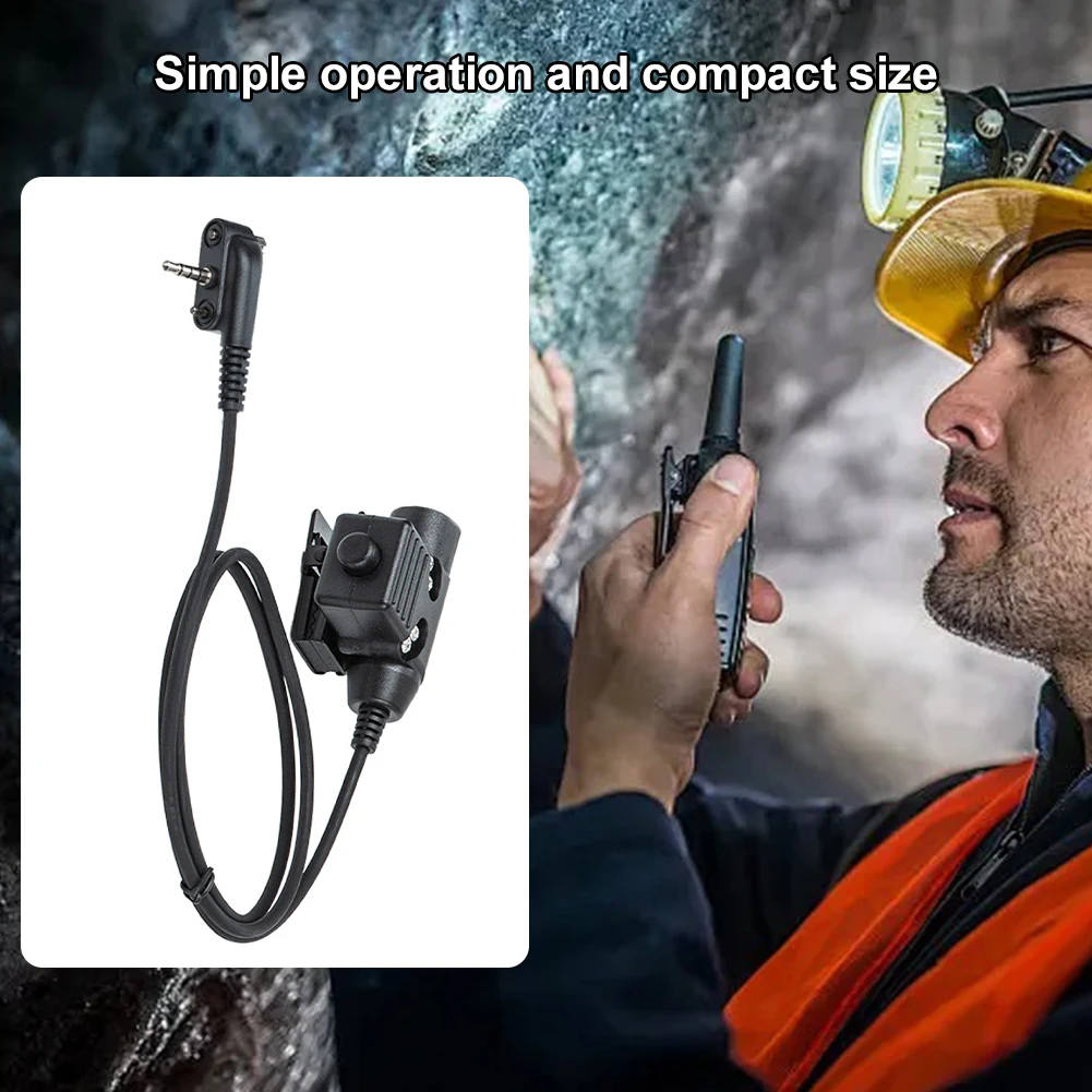 Adaptador de auriculares U94 PTT Cable enchufe auriculares U94 adaptador PTT U94 PTT accesorios de auriculares para Vertex VX-160 VX-180 VX-210 VX-231