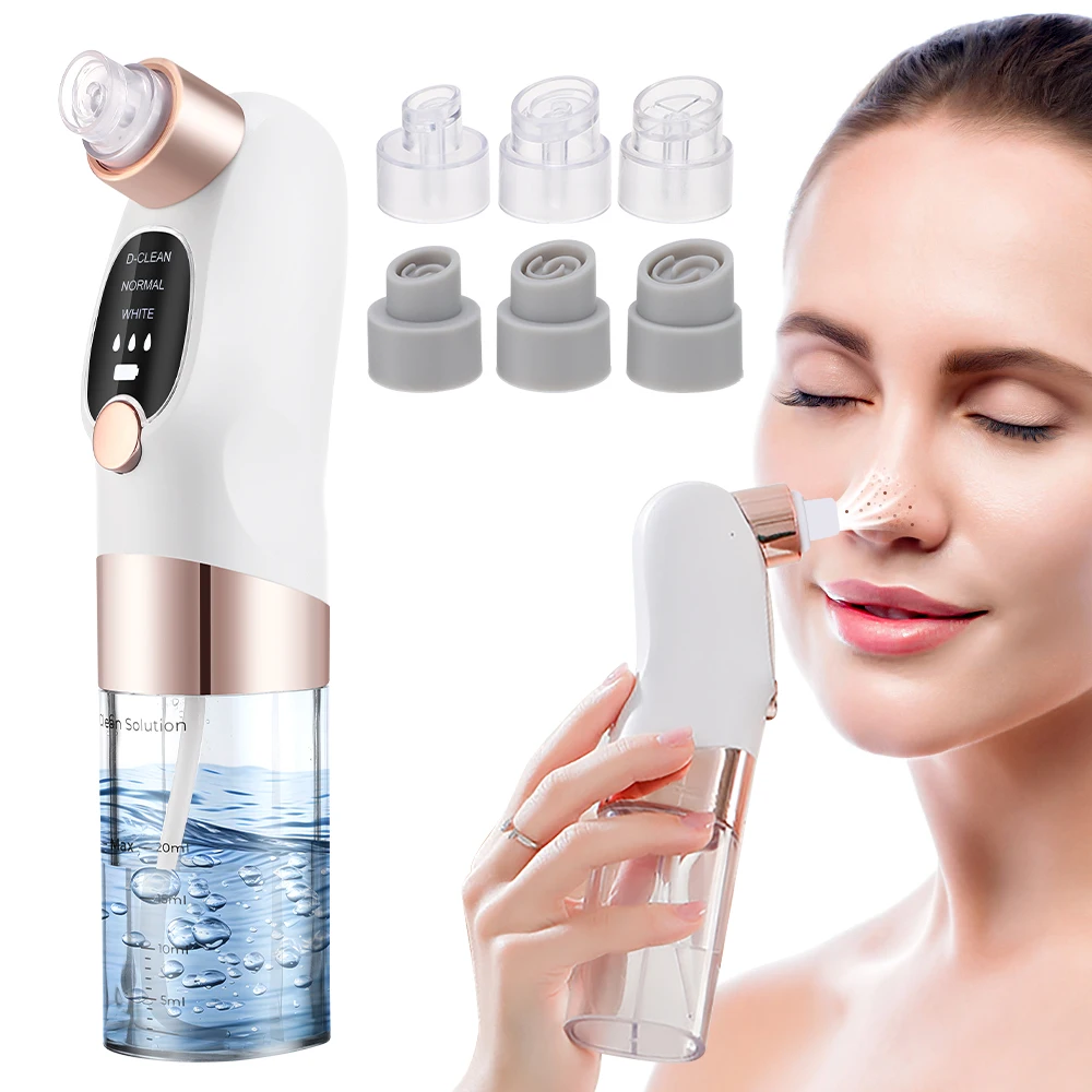 Upgraded Blackhead Remover Pore Small Bubble Facial Cleasing Machine USB Rechargeable Blackhead Vacuum Kit For All Skin Types