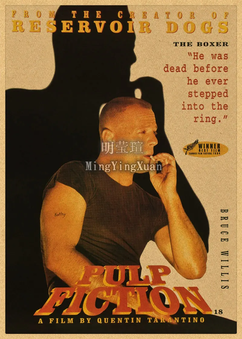 Classic Movie Poster Pulp Fiction Kraft Paper Vintage Posters For Home Bar Living Decor Wall Sticker