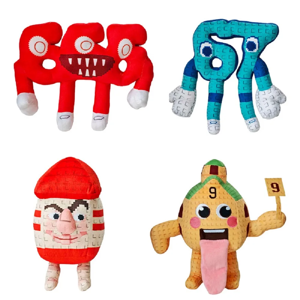 

Cute Steal A Brainrot Plush Funny No. 9 House Plush Cute Tongue Spitting Handheld Number 9 Card Stuffed Doll Toy For Kid Gifts