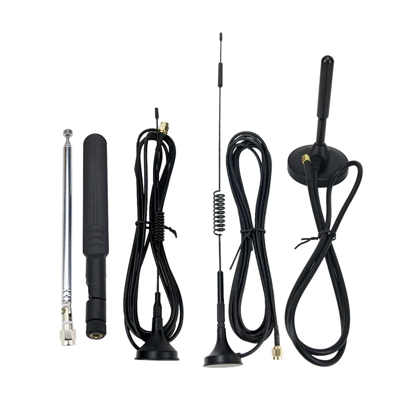 

B34B-For Hamgeek Hackrf One SDR Radio Receiver 5PCS Antennas Kit With USB Cable For Hackrf One SDR Receiver Ham Radio