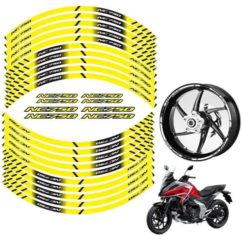 FOR HONDA NC750 NC750S NC750N NC750X Motorcycle Parts Contour Wheel Decoration Decal Sticker - C