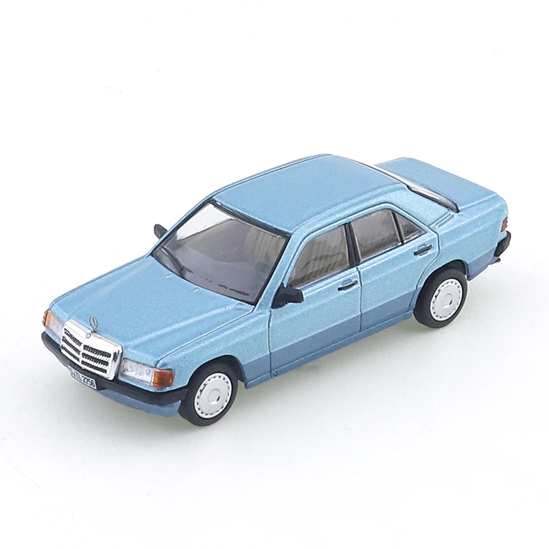 Xcartoys-合金車モデルのおもちゃのペンダント,メルセデスベンツ190e,青,銀,Y65-02, Y65-01, 1:64