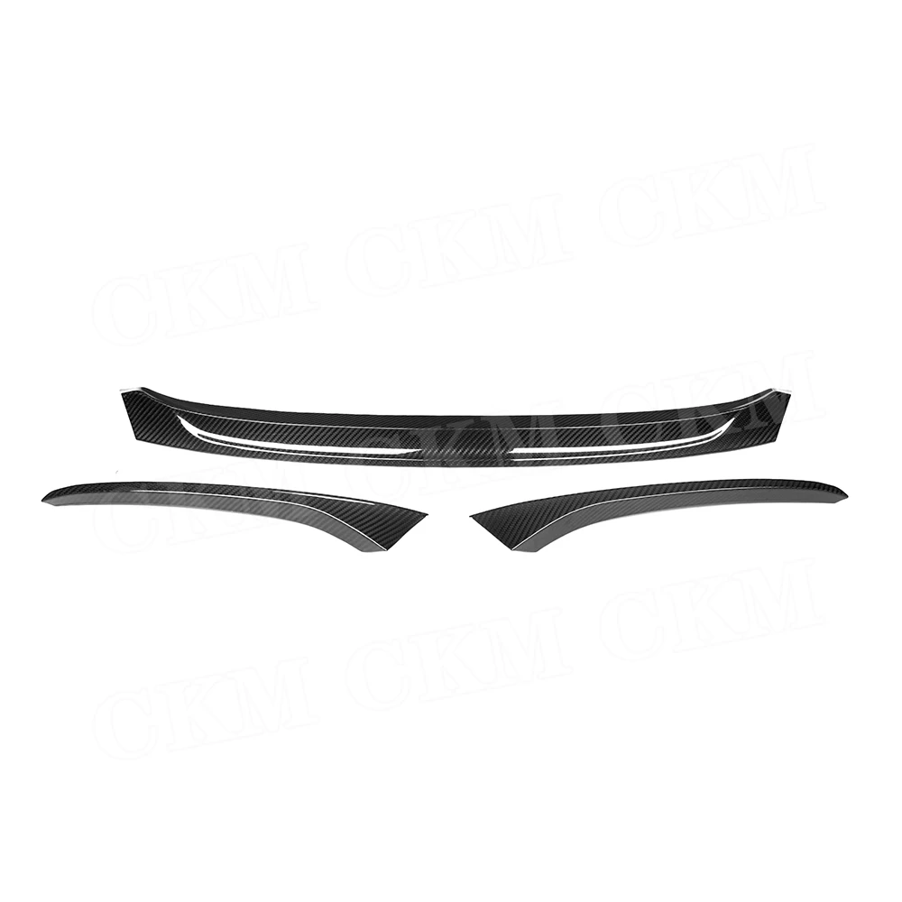 Droge carbon fiber 3-delige voorlip spoiler kin spoiler voor BMW 8 Serie G14 G15 G16 2020+ auto voorbumper lip diffuser accessoires