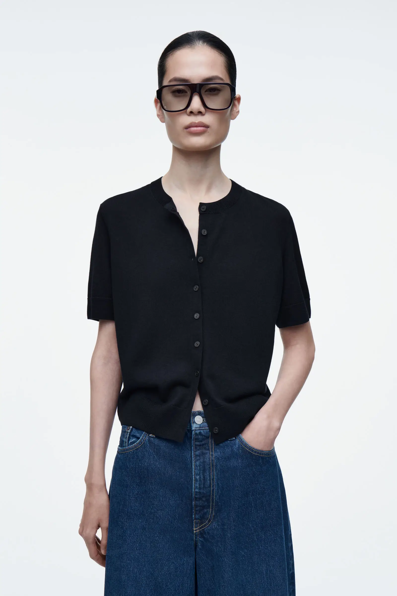 Ethéré MD 2025 cos printemps nouveau style de femmes décontracté mode slouchy col roulé pull tricoté cardigan manteau court