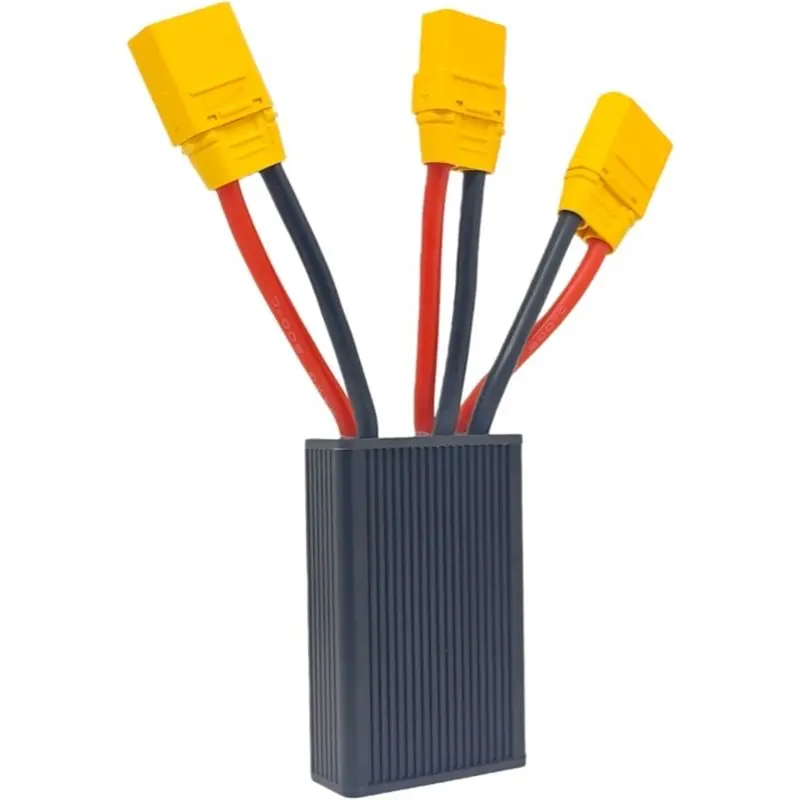 XT90 Dual Battery Discharge Converter,Simultaneous Connection Adapter,Balanced Discharge Module,Ebike Parts,10V-100V,50A