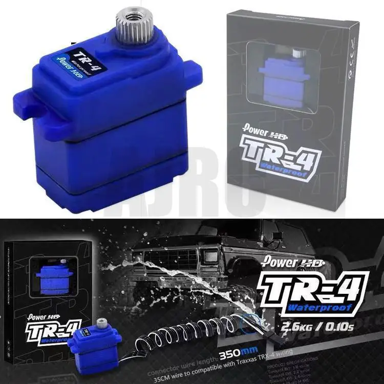 New Arrival PowerHD TR-4 Mini 7.4V 2.6KG Waterproof Metal Gear Servo for Trax/as TRX4 Replaces 2065