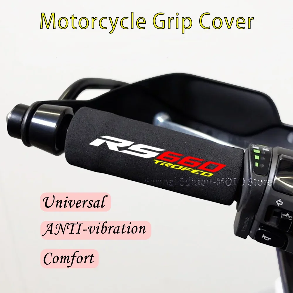 For Aprilia RS 660 RS 660 TROFEO Motorcycle Sponge Grip Shockproof Non-Slip Handlebar Grip Sponge Cover