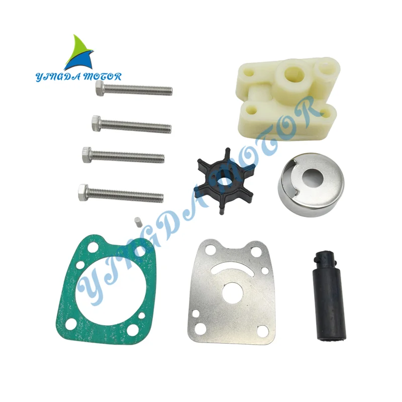 High-quality Water Pump Impeller Repair Kit 6E0-W0078 For Yamaha 2&4 Stroke 4 5 HP 6E0-W0078-A2 68D-W0078-00