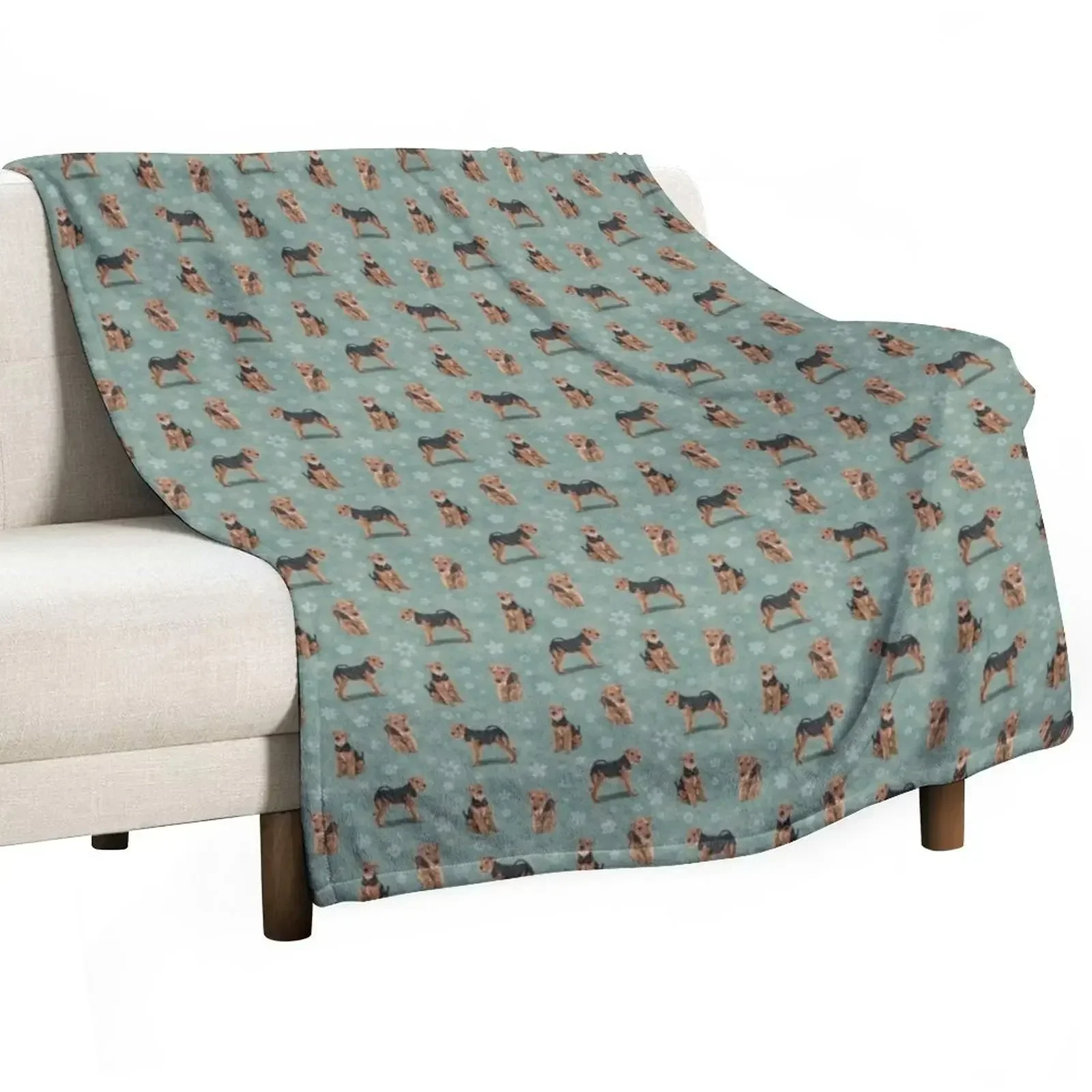 

The Welsh Terrier Dog Throw Blanket funny gift decorative Quilt Blankets For Sofas Blankets