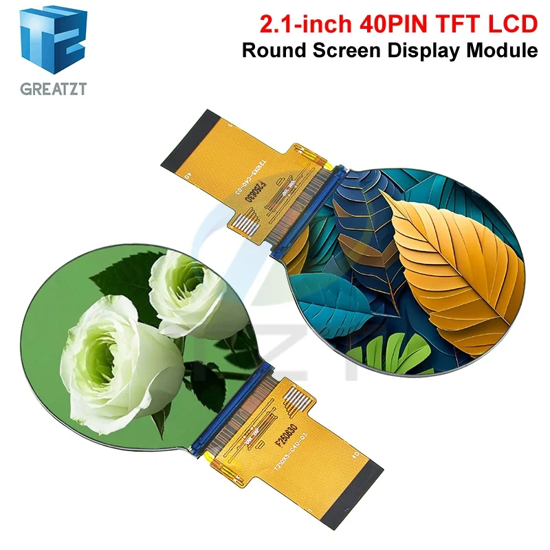 

IPS 2.1 inch 40PIN SPI 262K TFT LCD Round Screen Display No Touch ST7701 Drive IC 480*480 RGB Interface For Arduino UNO R3