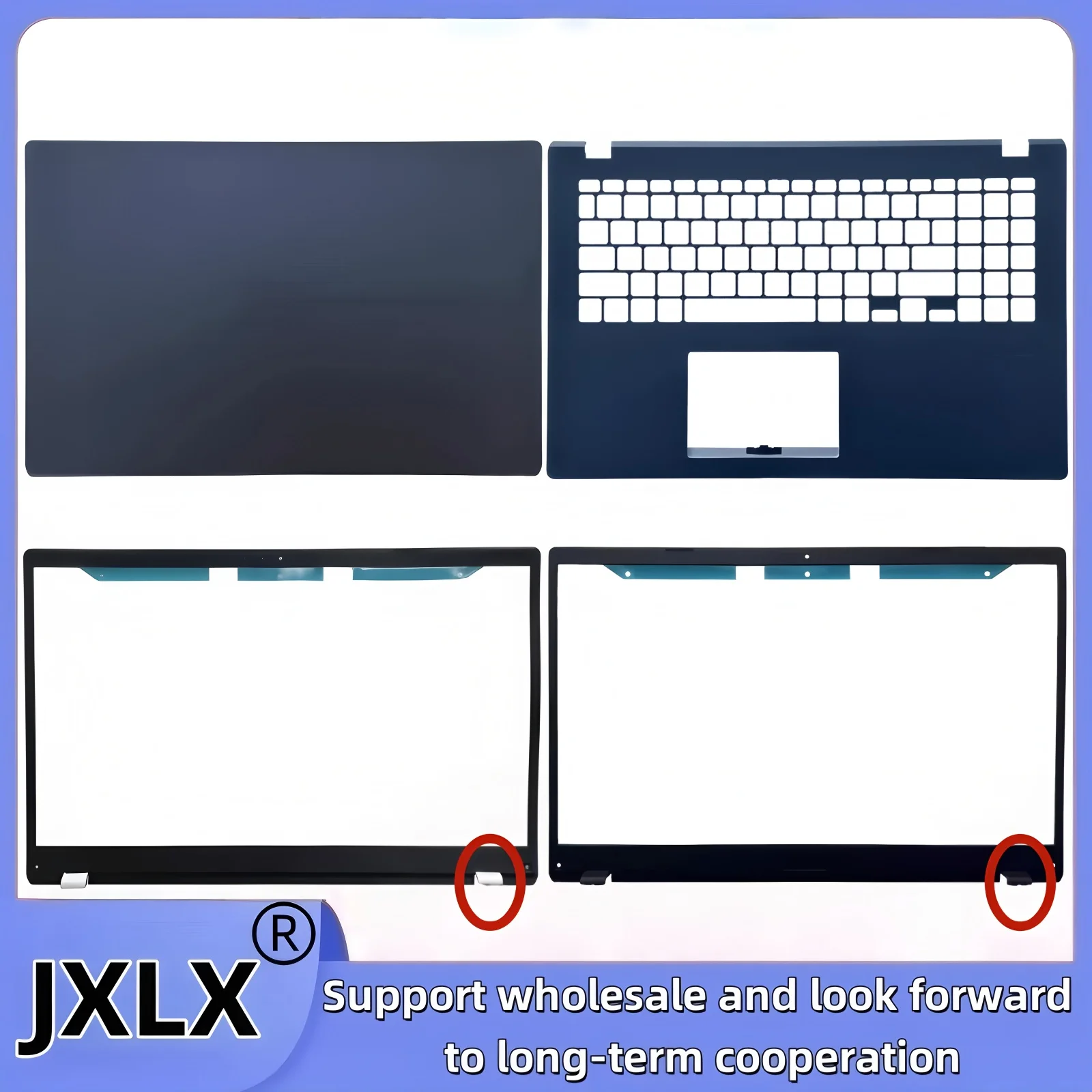 

JXLX® New For ASUS E510 E510M E510MA L510 L510MA Laptop LCD Back Cover Top Case/Front Bezel cover/Palmrest Cover/ Cover/shell