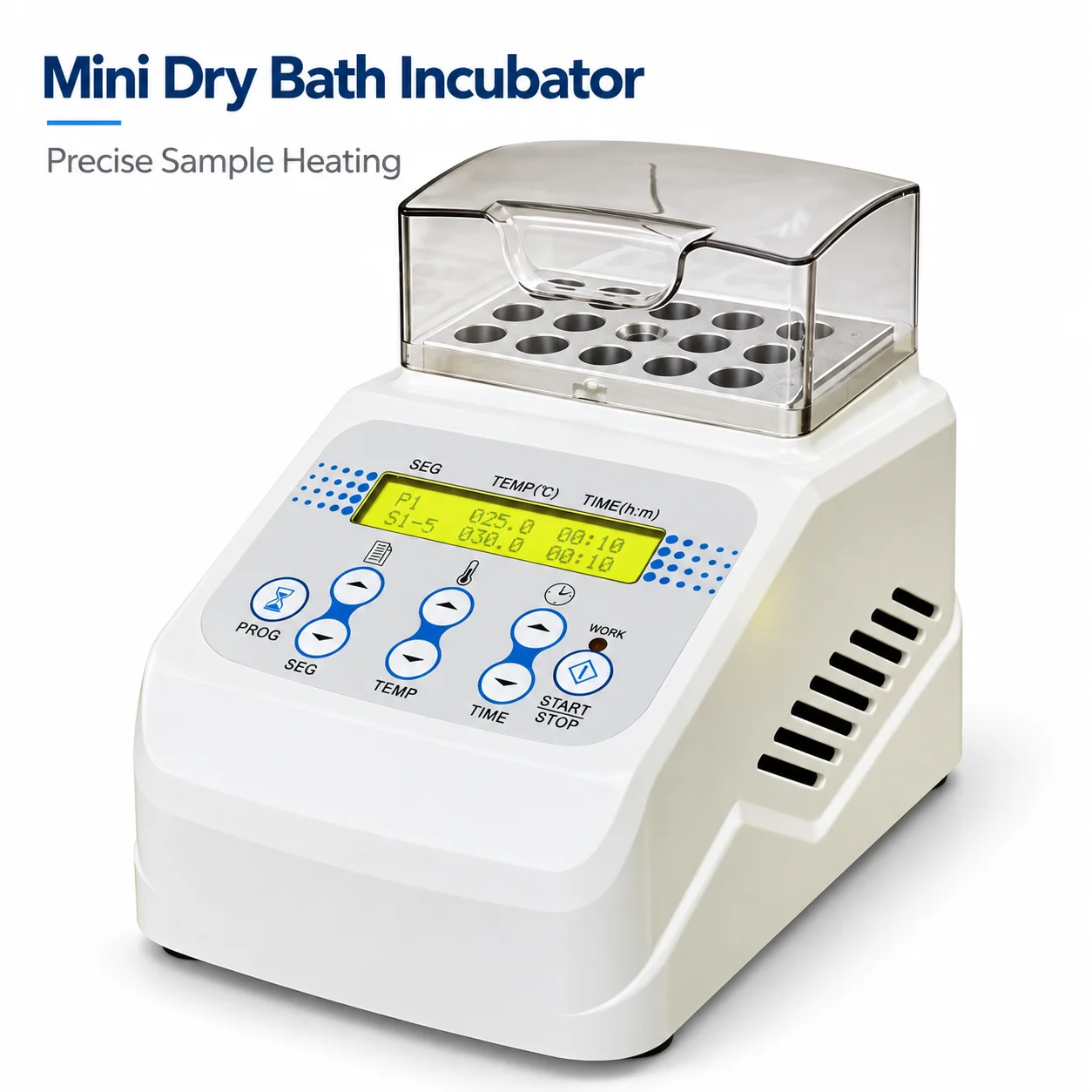 AOLIVIYA Dry Bath Incubator Digital Dry Block Heater Heating Cooling PCR Laboratory Thermostat Timer Benchtop Milk Incubator