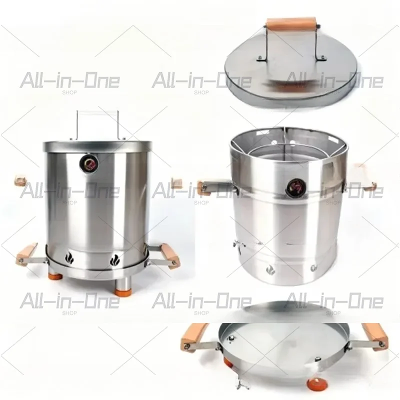 Advanced Vertical Barrel Smoker Stainless Steel Charcoal Grill