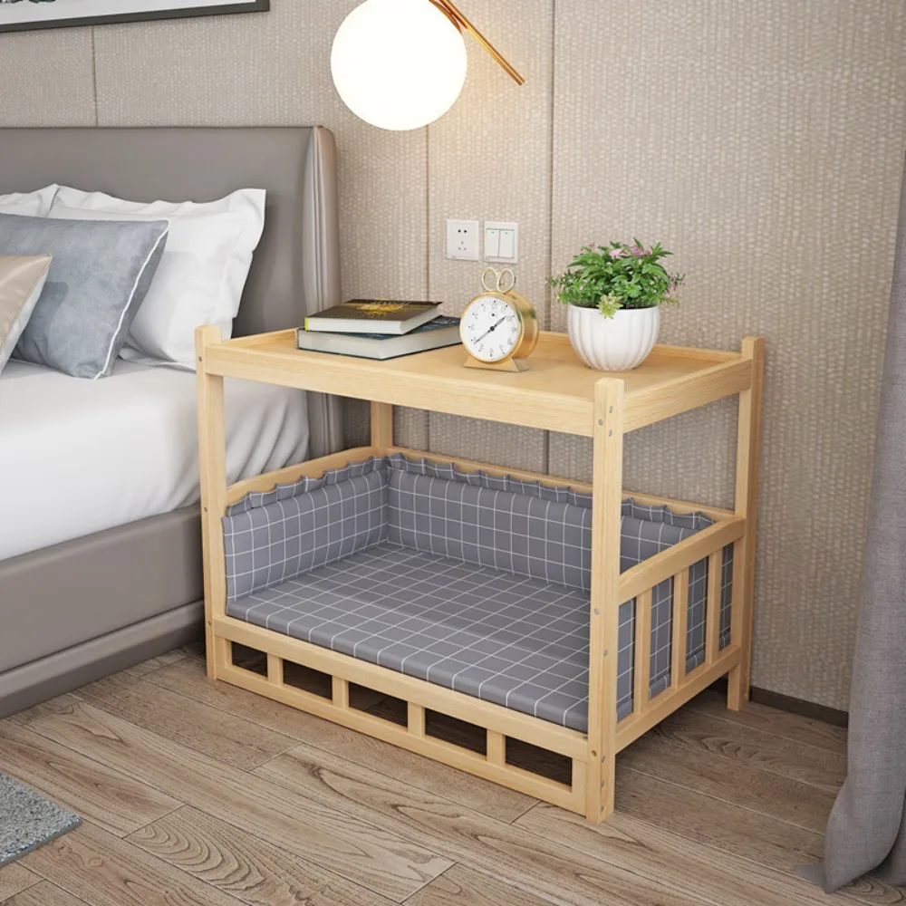 

Simplicity Wooden Dog Bed Can Be Used As Bedside Table Dog Kennel Four Season Universal Environment protection Practical Pet Bed