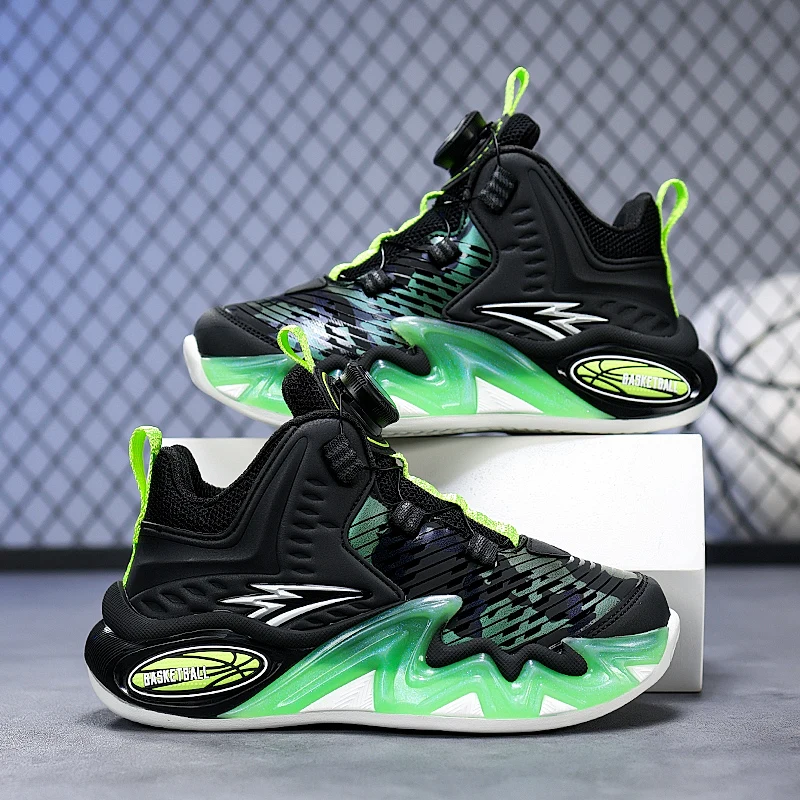 

Пара детских четырехсезонных кожаных спортивных туфель, мягкая и удобная повседневная обувь с вращающейся пряжкой, размеры 31-40, BD-9805