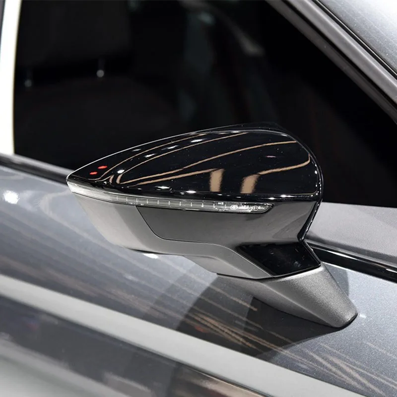 2pcs Car Side Door Rear View Mirror Cover Cap Add on For SEAT Leon MK3 5F ST FR Cupra Ibiza Mk5 Arona KJ7 2017-2020