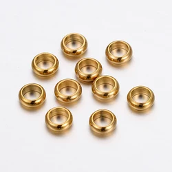 50pcs Stainless Steel Round Loose Beads Spacer Beads for Jewelry Making  DIY