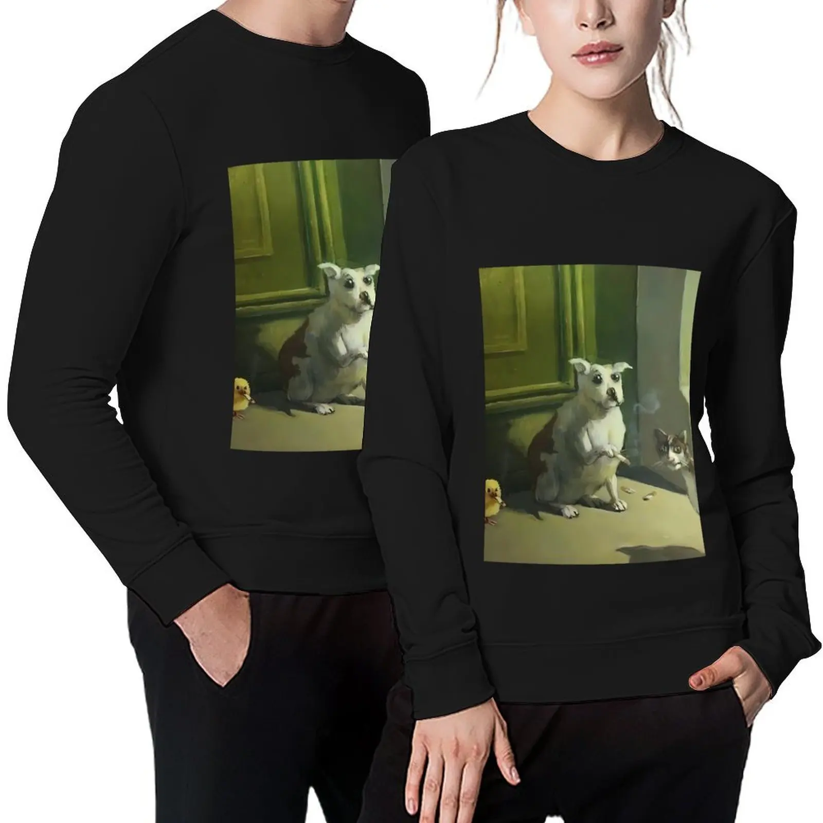 

surreal smoke break \t \t Pullover men's autumn clothes men wear autumn jacket men tracksuits sweatshirts men