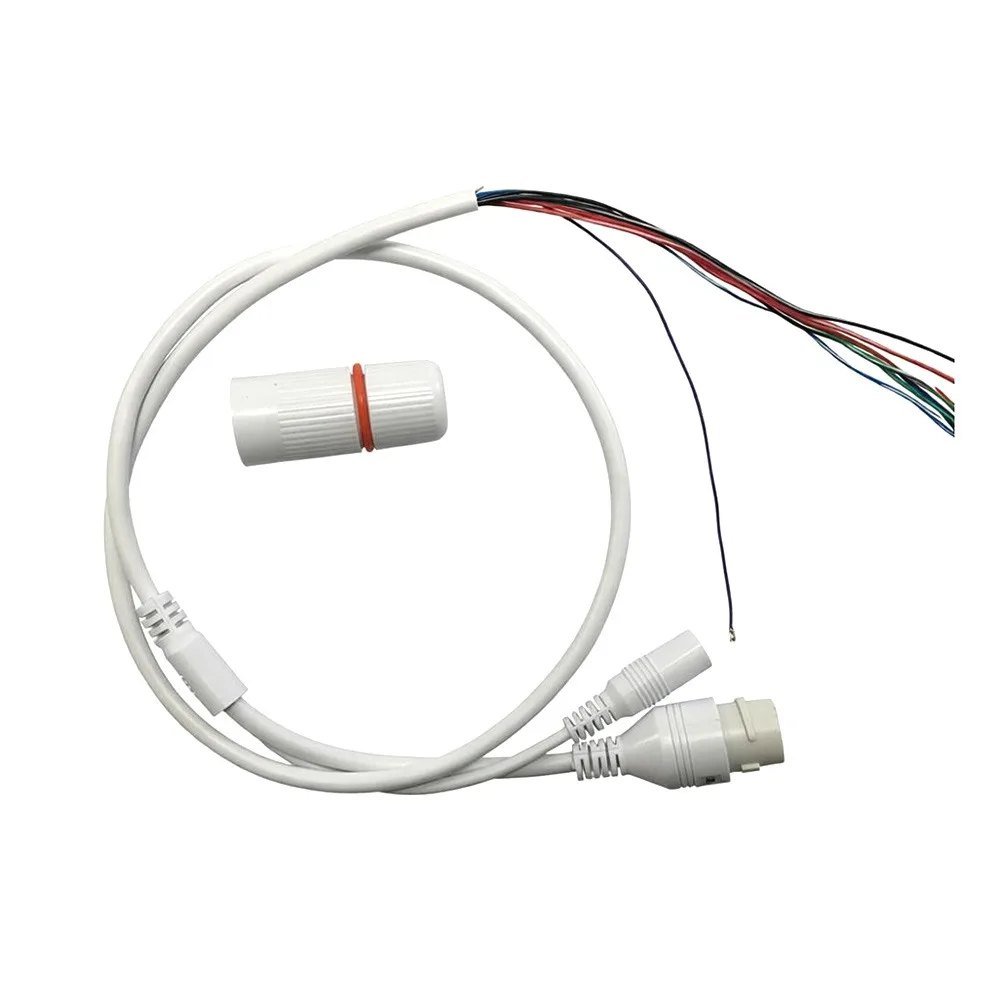 Professional 9Pin CCTV Camera Cable DC+RJ45 Durable RJ45 Connector Waterproof IP Network Camera Cord Outdoor Monitoring