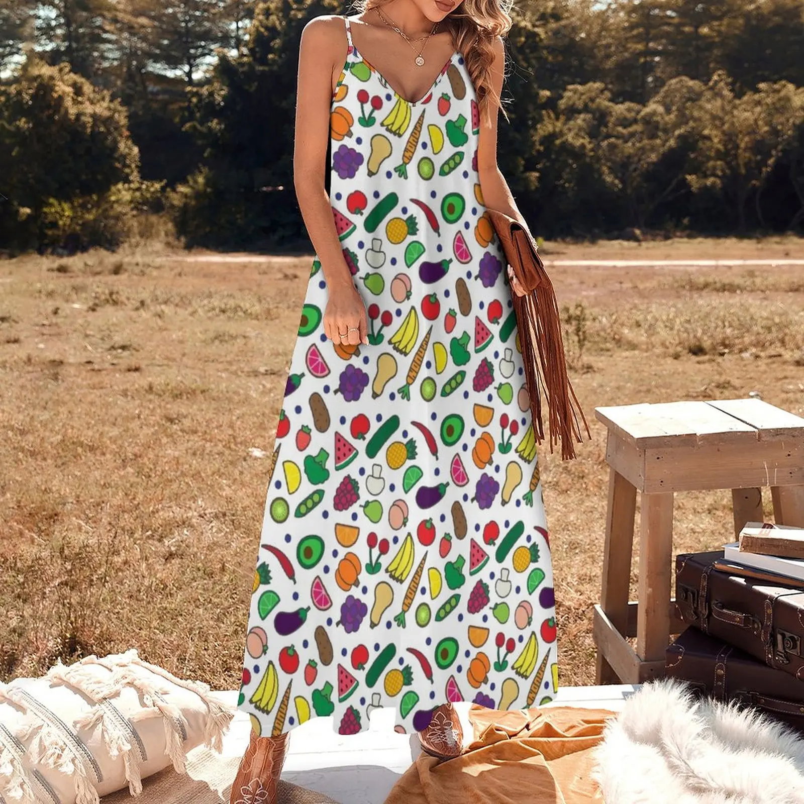 Fruits et légumes! Robe de Rhpour femmes, vêtements d'été