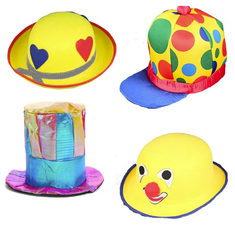 

Novelty Adult Cosplay Circus Clown Hat Elf Cap Fun Atmosphere Birthday Cosplay Costume Halloween Christmas