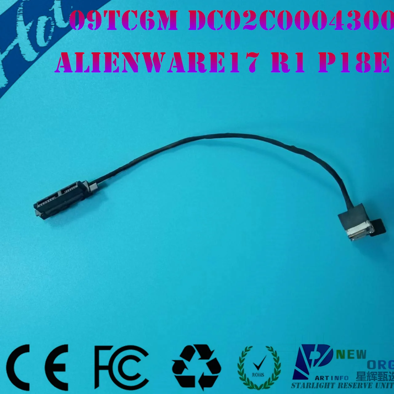 

Laptop DVD ODD cable for DELL ALIENWARE17 R1 M17X R5 P18E ALIENWARE18 R1 M18X R3 P19E series 09TC6M DC02C0004300