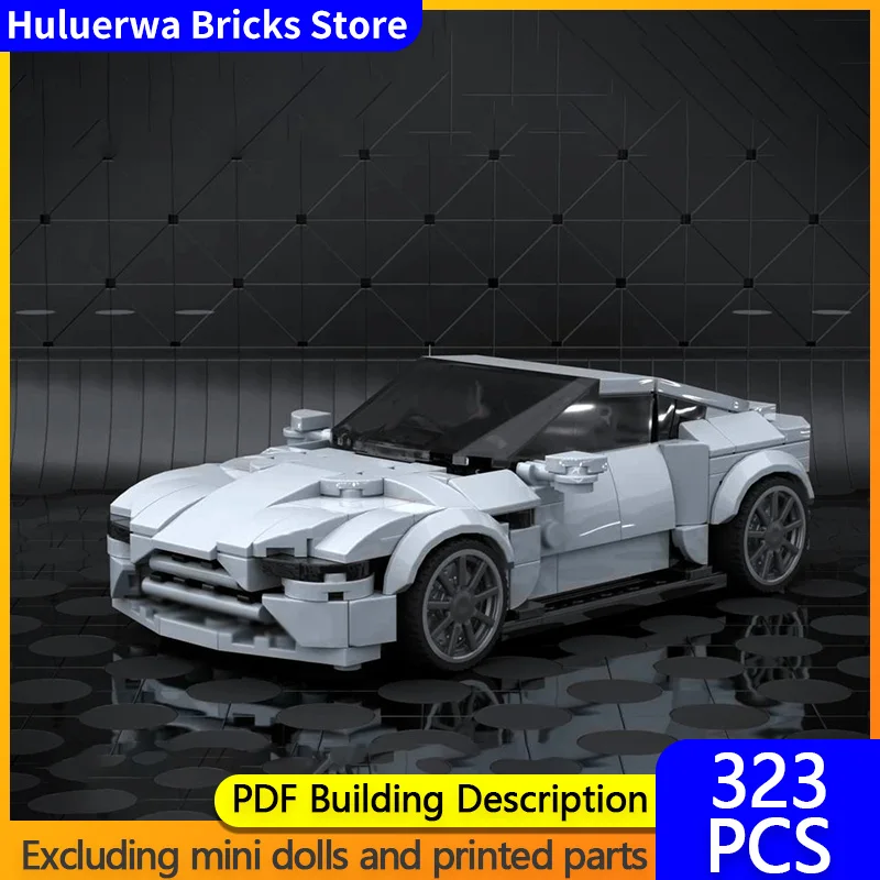 

Модель скоростного гоночного автомобиля MOC, строительные кирпичи DB10, верхний уровень, спортивный автомобиль, модульная технология, детские праздничные подарки, сборка игрушек, костюм