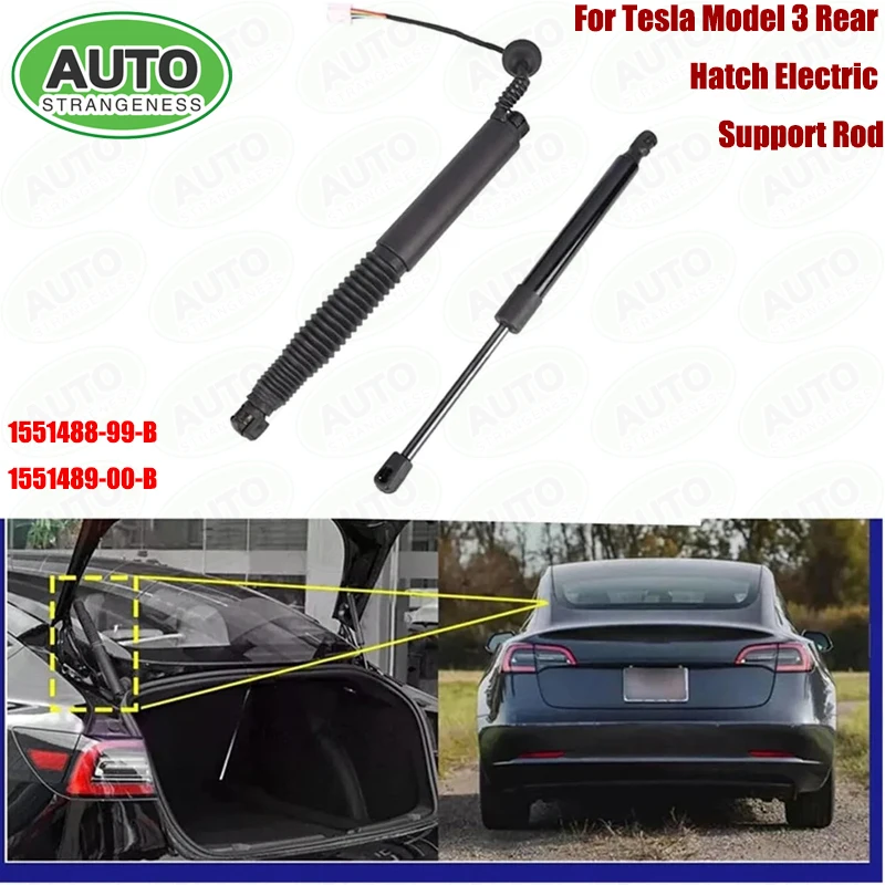 For Tesla Model 3 2021-2023 Electric Power Lift Support Strut 1551488-99-B 1551489 Rear Trunk Shock Absorber Replacement