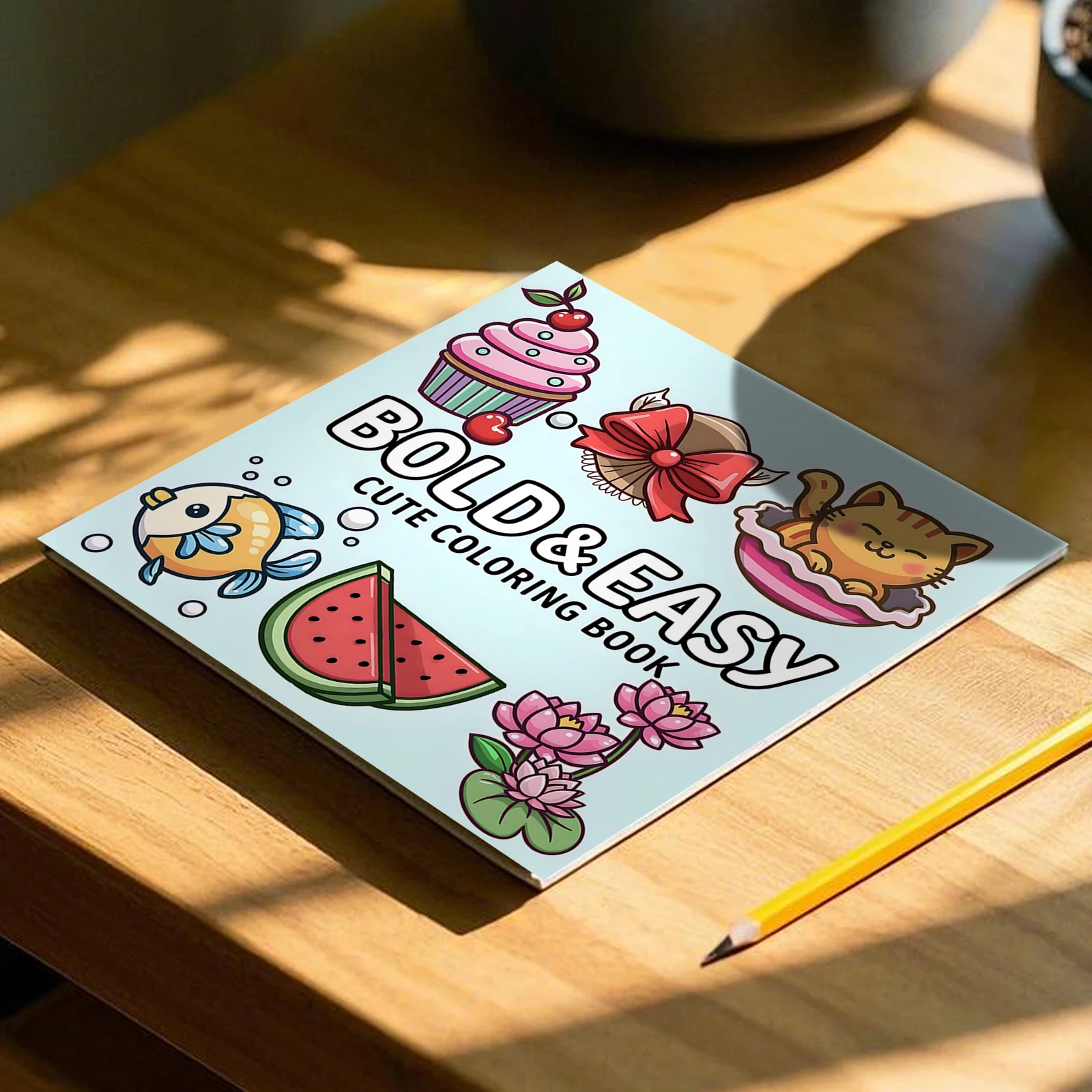 BOLD EASY Cute Coloring Book Educational Relaxation Gift Graffiti Painting Book Doodles Books Adult Relaxation Activities