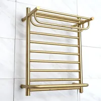 304 Stainless Steel Electric Towel Rack Smart Constant Temperature 45°C Heated Towel Rail Towel Warmer 500*650*290mm 110V/220V