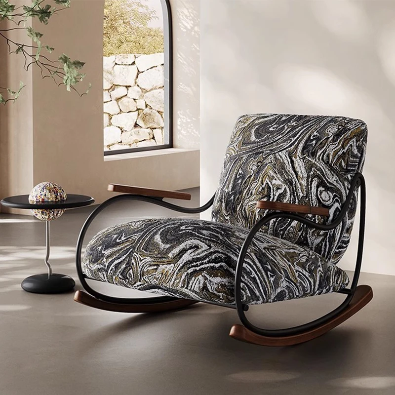

Lounge Rocking Living Room Chairs Mobile Bedroom Gaming Arm Chairs Designer Reading Comfortable Poltrona Lounge Suite Furniture