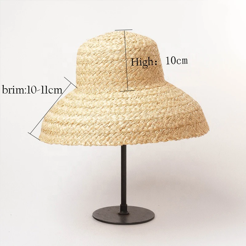 Women Wide Brim Raffia Sun Hat Women Beach Straw Hat Summer ins Hepburn Vacation Bucket Hat Ladies UV Protection Hat Wholesale ﻿